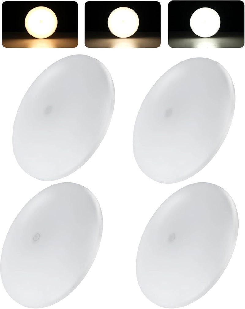 RVsmattly 4 Pack 4.5in Dimmable RV Lights Interior,DC12V Surface Mount Ceiling Light with Touch Control,3000K/4000K/5000K LED Camper Light for Van,Motorhome,Trailer Boat(4W,360LM) - Image 1